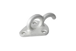 Crochet latéral métallique ProPlus 342157 avec œillet pour la fixation de bâches, cordes de remorque