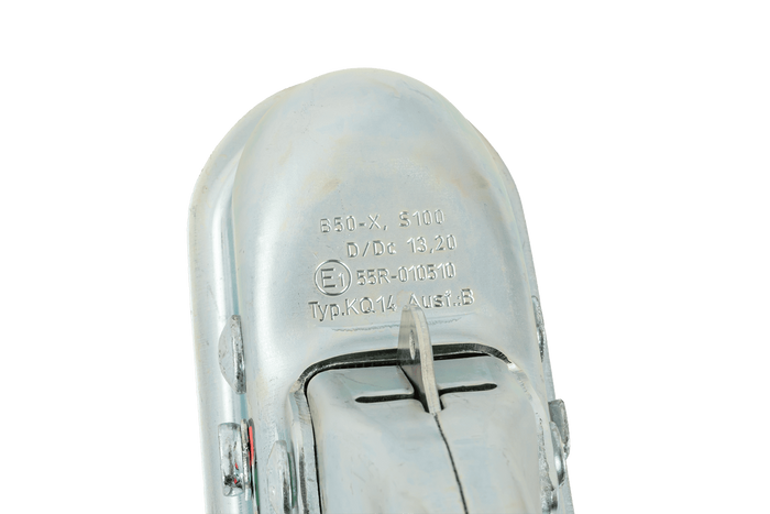 Attelage à boule KNOTT KQ14-B pour remorque de 1400 kg avec timon carré de 60 mm