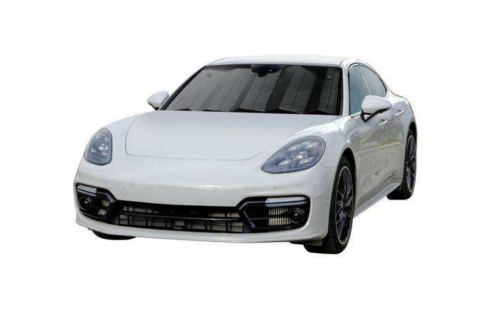 Pare-soleil de voiture LAMPA noir mat 61x147cm