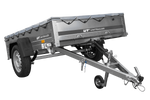 Remorque sur ressorts 200x125 UNITRAILER GARDEN 201/R KIPP avec châssis H-0 et bâche grise