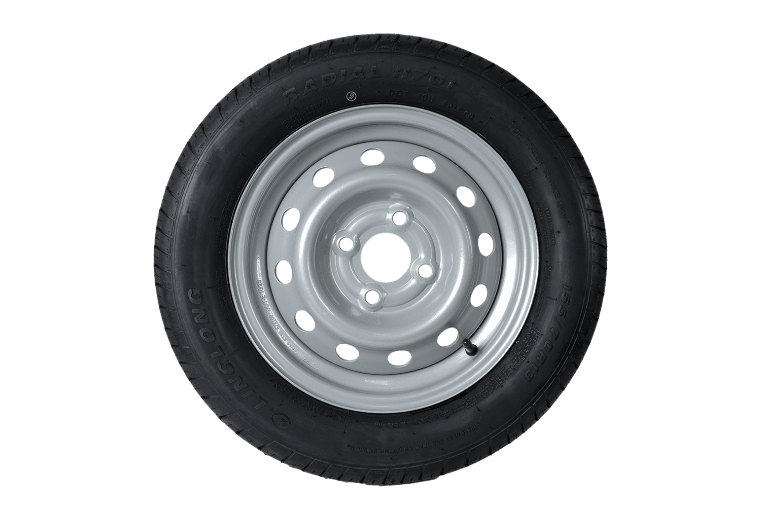 Roue de secours 155/70 R13 avec porteroue pour remorques Garden Trailer UNITRAILER