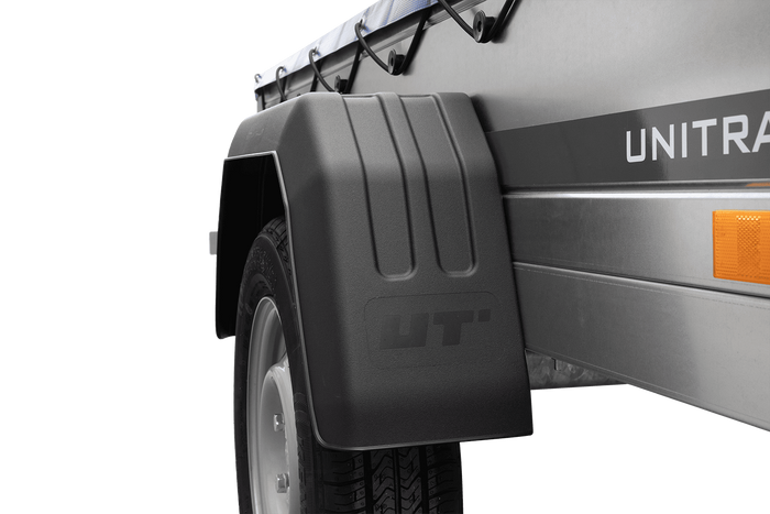 Remorque légère 200x106 UNITRAILER GARDEN 200 KIPP avec châssis H-0 et bâche bleue