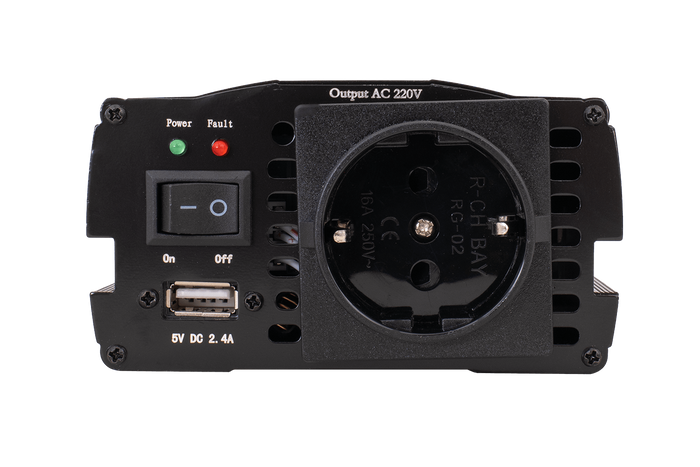 Convertisseur de tension 12V/230V (600/1200W) KAMAR E1924