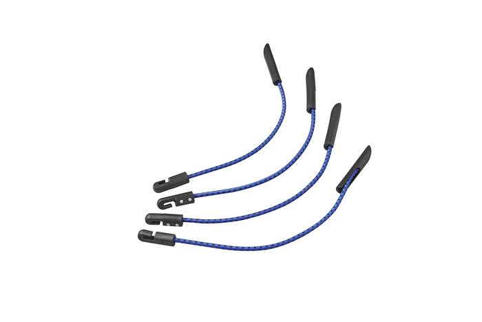 Lot de quatre pinces pour bâche ProPlus 342180, cordons multifonctionnels flexibles, 280 mm
