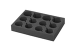 ProPlus 761472PM Porte-gobelets et verres pour camping, mousse souple, peut contenir 12 gobelets
