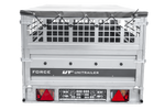 Remorque à un essieu sur ressorts 264x125 UNITRAILER FORCE 264/R KIPP avec côtés en filet, châssis H-0 et bâche grise