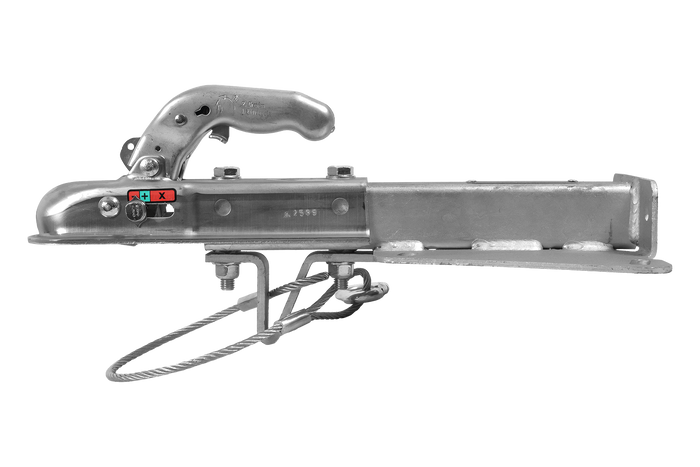 Attelage à boule KNOTT KQ14-A+KZE7.5 pour remorque de 1400 kg avec timon en V