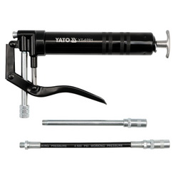 Pistolet graisseur manuel YATO YT-0701 pour cartouches et sacs graisseurs, avec deux embouts, capacité de 120 ml.