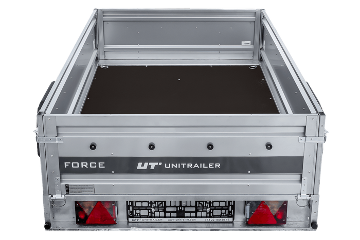 Remorque porte-voitures sur ressorts 230x125 UNITRAILER FORCE 230/R KIPP