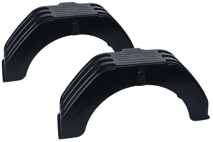 Jeu de deux garde-boue pour remorque 13-14 pouces, passages de roue plats 710/200 mm