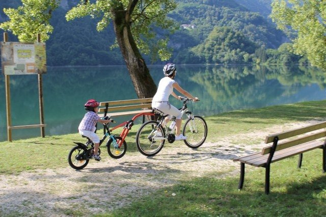 Barre de remorquage pour vélo Trail Angel - Rouge