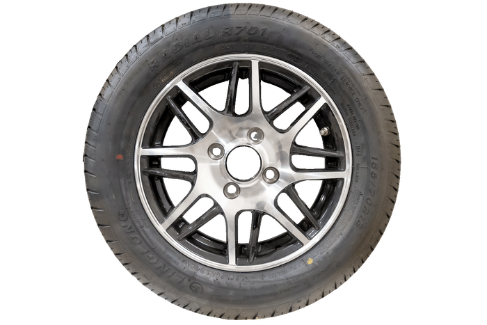 Roue de remorque OUTLET LINGLONG TIRE 155/70 R13 75N JANTE ALU UNITRAILER 4Jx13" 4x100 ET:30