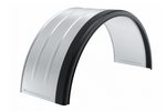 Garde-boue double pour remorque 15-16" DOMAR DK7120, passage de roue 880/400 mm, métal avec bord en caoutchouc