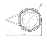 Cache vis FI 32 MÉTALLIQUE
