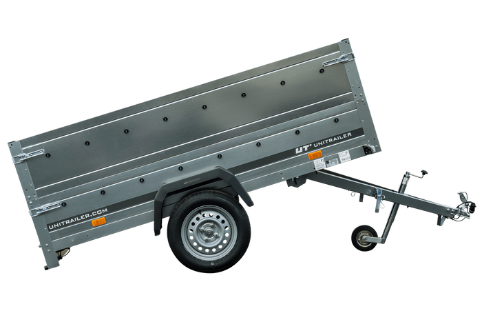 Remorque à un essieu 230x125 UNITRAILER GARDEN 230 KIPP avec ridelles BIS
