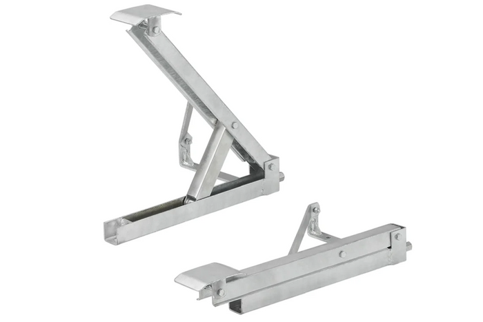 Support d'angle extensible ProPlus 361510V01, côté avant gauche/arrière droit, pour remorque, capacité 600 kg, hauteur 460 mm