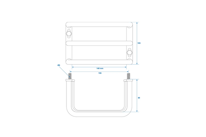 Grille de protection pour feu arrière de remorque ProPlus, cache feu arrière 140 x 105 x 80 mm