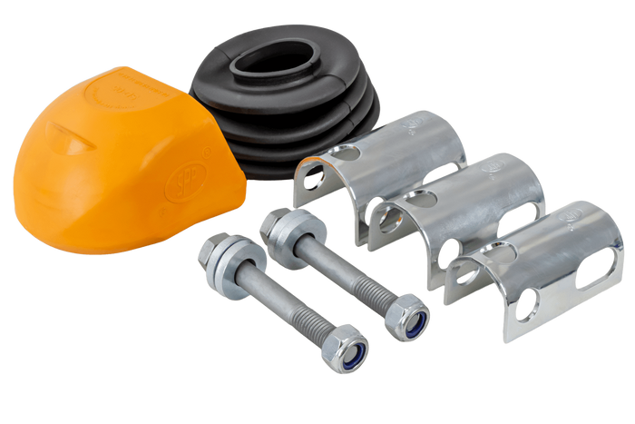 Attelage à boule STEELPRESS BC-3000.1D-00-00+Z3 pour remorque de 3 000 kg avec timon tubulaire de 35 à 50 mm