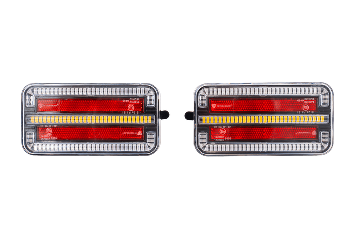 Feux arrière LED TT Technology TT.12028B-DI ,3 fonctions gauche+droite, sans fil, magnétiques