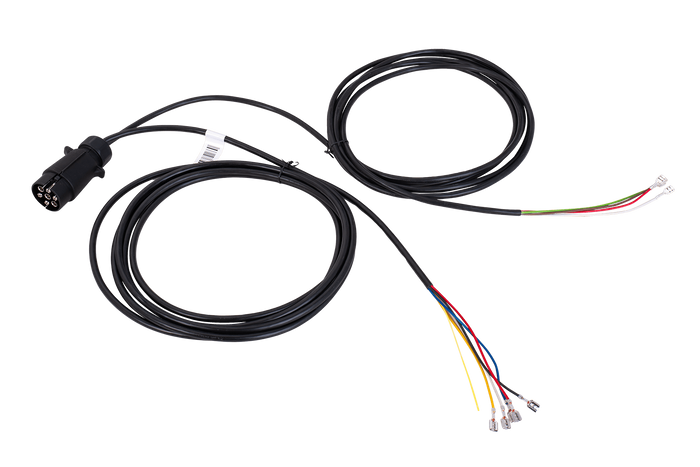 Faisceau électrique pour remorque MANTES 4 m, prise 7 broches, connecteurs 6,3