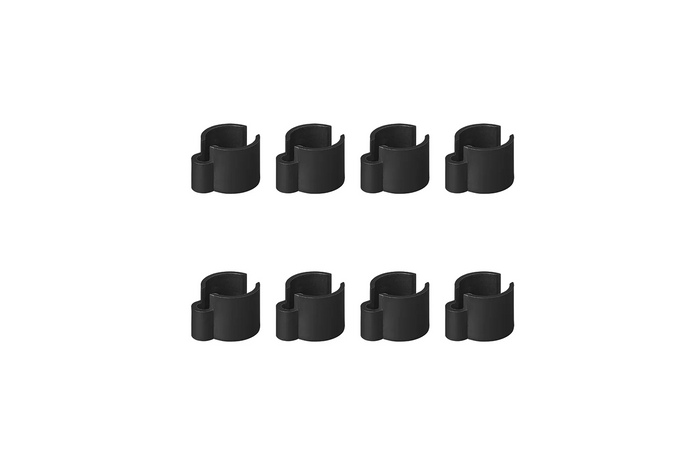 Lot de huit clips de maintien de câble ProPlus 366486, diamètre 22-32 mm