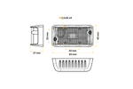 Feu de gabarit LED DOBPLAST DPT15, orange, universel