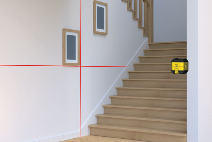 Laser à lignes croisées Stanley CUBIX STHT77498-1 - Rouge