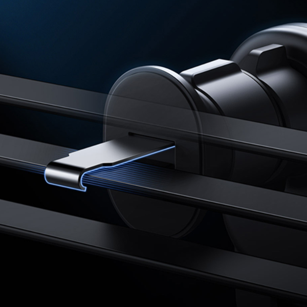 Support de téléphone de voiture BASEUS Stable Gravitional avec charge sans fil Qi 15W pour grille d'aération