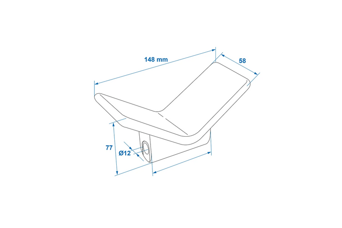 Butée d'étrave ProPlus 345453BK pour remorque à bateau