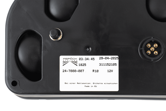 Feu arrière ASPÖCK Multipoint II, 6 fonctions, gauche