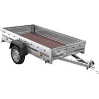 Remorque voiture simple essieu Unitrailer Garden Trailer 230 x 125 cm avec timon fixe 500/750 kg