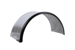 Garde-boue double pour remorque 16-17,5" DOMAR DK7135, passage de roue 1000/450 mm, métal avec bord en caoutchouc