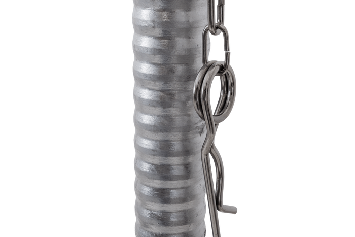 Roue jockey KNOTT TK48, tube ondulé, 300 kg, 48 mm, 700-940 mm