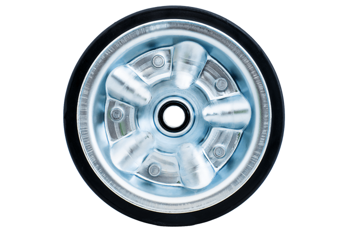 Roue de secours pour la roue jockey KNOTT 405641.001, en caoutchouc plein 200 x 60 mm