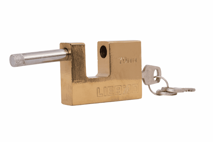 Cadenas en laiton 70 mm HERMON, diamètre de l'oreille 10 mm