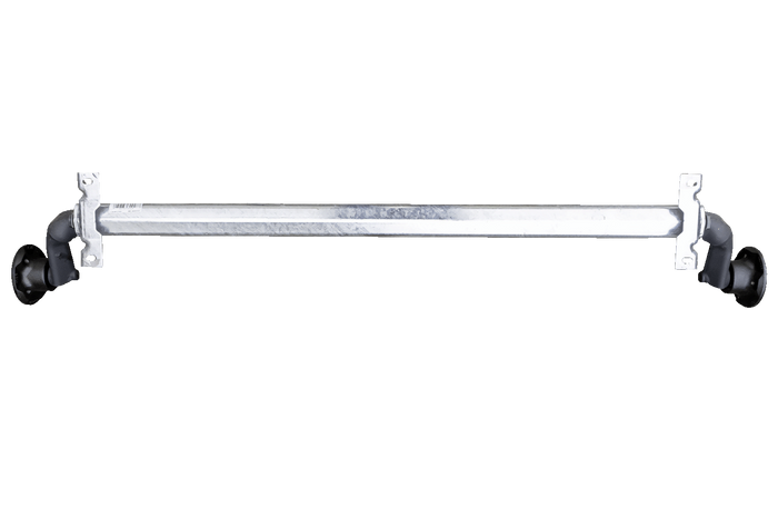 Essieu AL-KO OPTIMA non freiné pour remorque 750 kg, 1260mm, 1660mm, 4x100