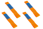 Jeu de quatre harnais de transport pour remorque UNITRAILER 0,3 m/50 mm/4 t orange