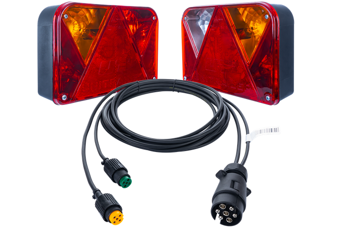 Feux arrière DOBPLAST DPT35 + faisceau MANTES 4m 7PIN