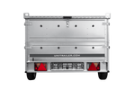Remorque à un essieu sur ressorts 264x125 UNITRAILER GARDEN 264/R KIPP avec ridelles supplémentaires et capot en aluminium