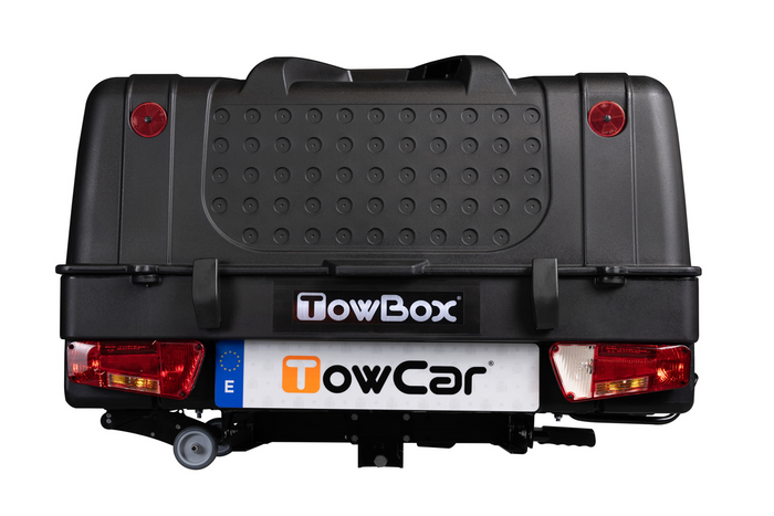 Towbox V1 Black Edition - coffre à bagages monté sur attelage