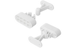 Loquet de porte de caravane ou de camping-car ProPlus 362622V02, poignée blanche à ressort pour maintenir la porte