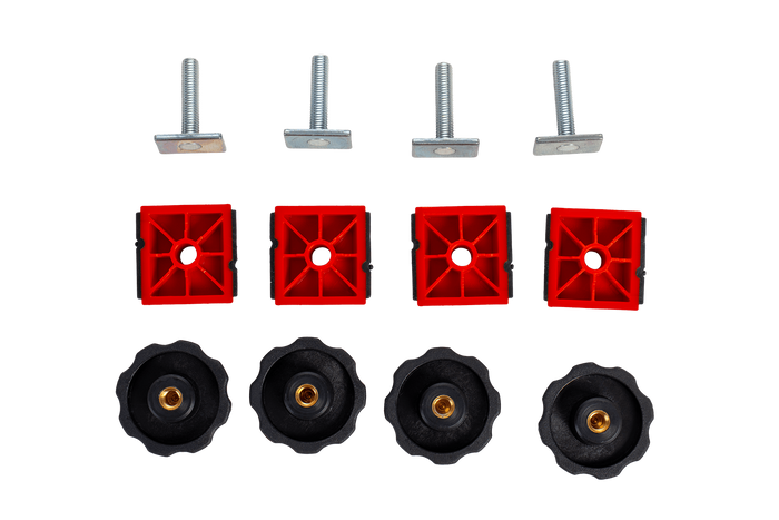 T - profilé en T MF (rainures) - Adaptateur pour barres à rainures en T - Inter Pack Traxer, Carver, Zenith