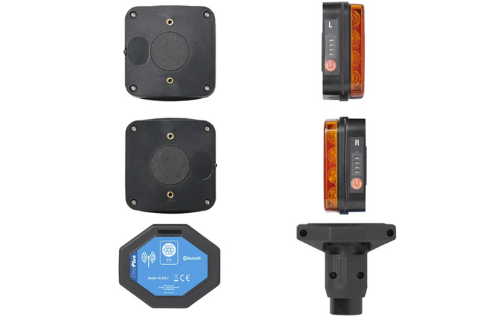 Feux arrière LED ProPlus 7 broches, 4 fonctions gauche + droite, magnétiques, Bluetooth