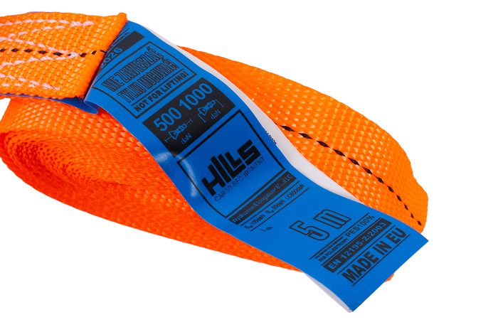 Bracelet monobloc orange HILLS 5 m/25 mm/1 t avec tendeur