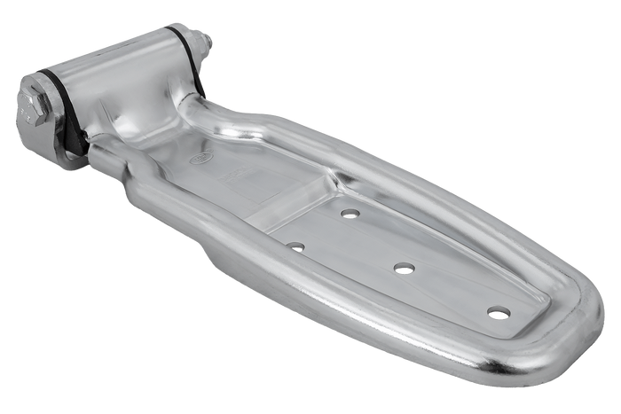 Charnière latérale avec support de montage STEELPRESS HB-01.270-02+UH-01 montage latéral complet de la remorque