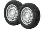 Jeu de deux roues pour remorques UNITRAILER / TEMARED / TRIGANO / LIDER / SOREL PNEUS LINGLONG 155/70 R13 75N JANTES UNITRAILER 4Jx13" 4x100 ET:30