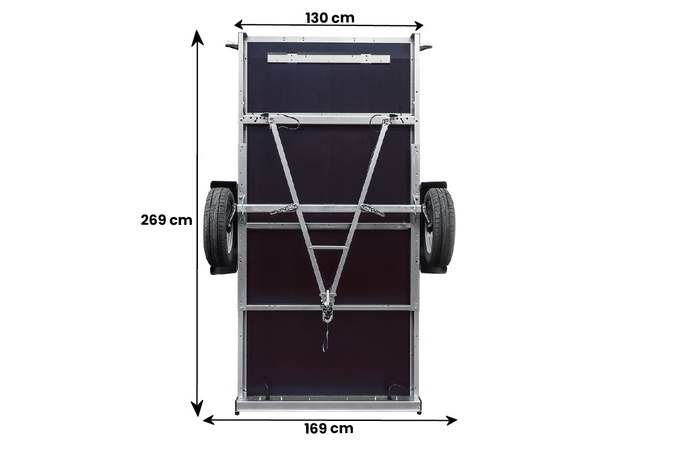Remorque simple essieu Unitrailer GARDEN TRAILER 264 KIPP