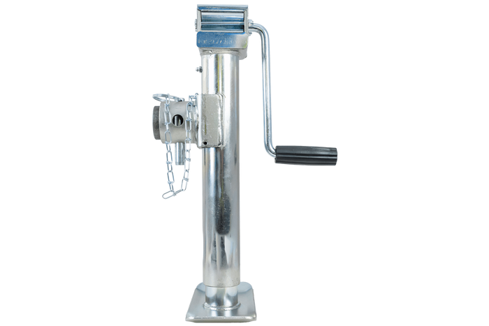 Support de manivelle extensible UNITRAILER TJ5001 pour remorque plateau 1300 kg 364-614 mm