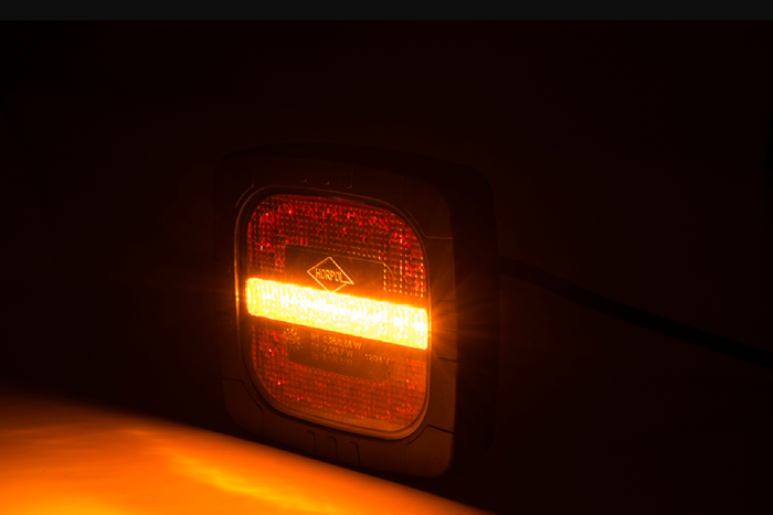 Feu arrière LED HORPOL ROCA LZD 2803, 3 fonctions, universel avec support