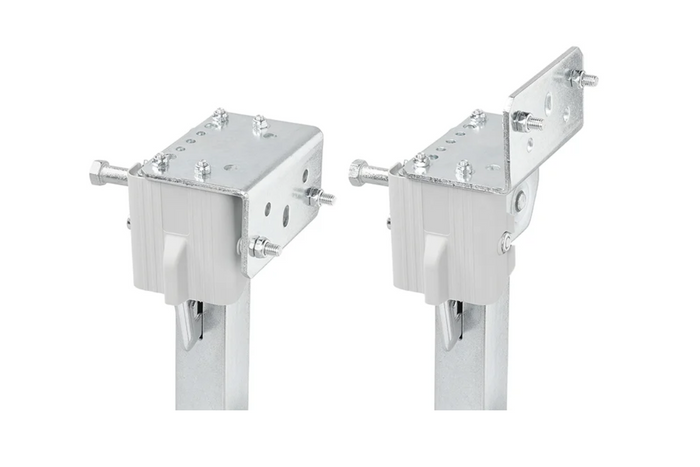 Ensemble de deux supports, béquilles extensibles avec manivelle et fixation ProPlus 361500 pour remorque plateau 1000 kg, 290-460 mm